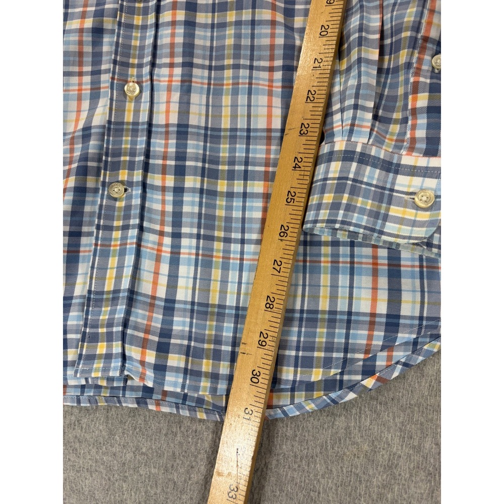 Vineyard Vines Slim Fit TUCKER Plaid Button Down Shirt (Men's Large) Blue - Picture 6 of 11